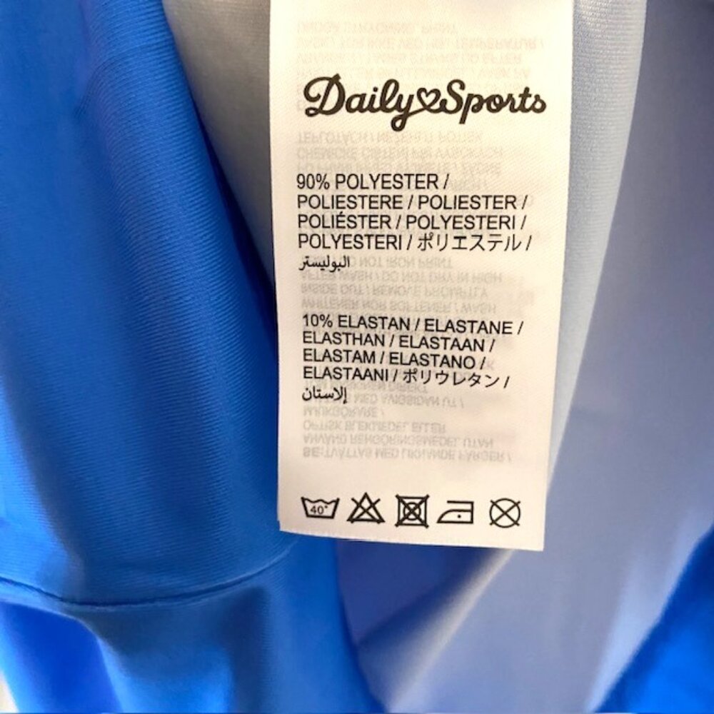 Daily Sports Polo Shirt Women's Long Sleeve Striped Golf Performance Small - Picture 9 of 9